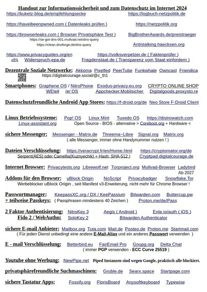 Meine Datenschutz und Privatsphäre Übersicht, für die allgemeine Nutzung