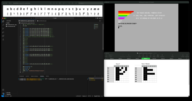 Creating Medieval Runes on the mega65