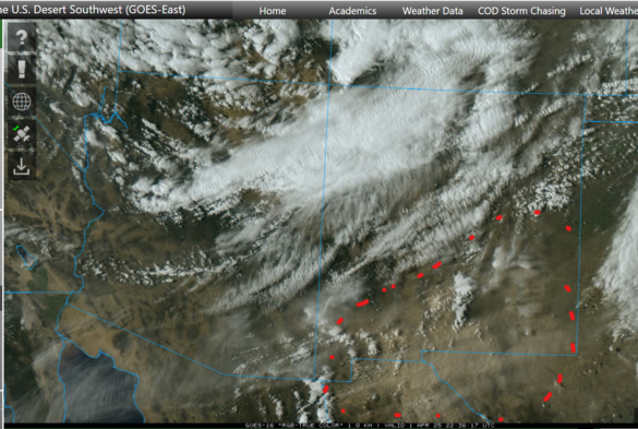Dust storm visible in southern New Mexico...encircled by red dots.

https://weather.cod.edu/satrad/?parms=subregional-Desert_SW-truecolor-48-0-100-1&checked=map&colorbar=undefined