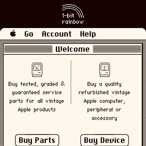 1bitrainbow.com Mac Classic interface selling mini micro nano 3d printed working versions