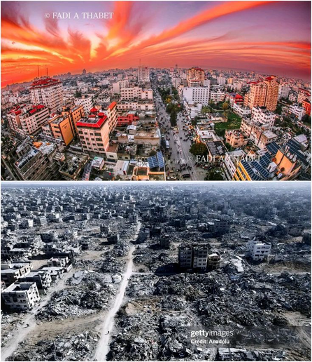 Gaza after and befor