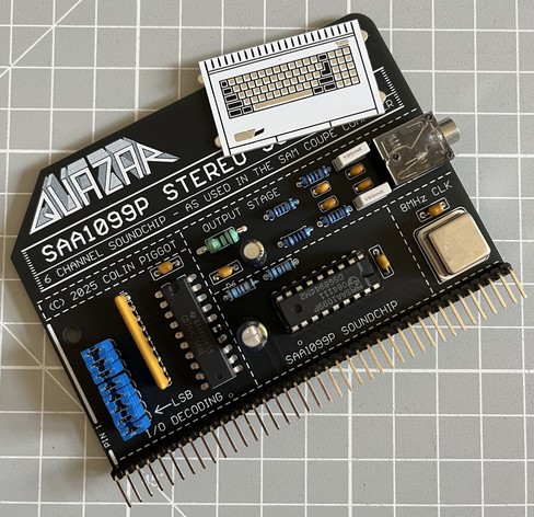 SAA1099P Soundchip Interface for RC2014 and compatibles.