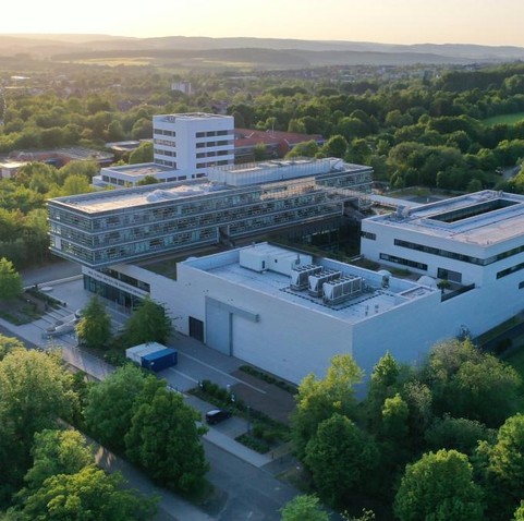 Aerial view of the institute
