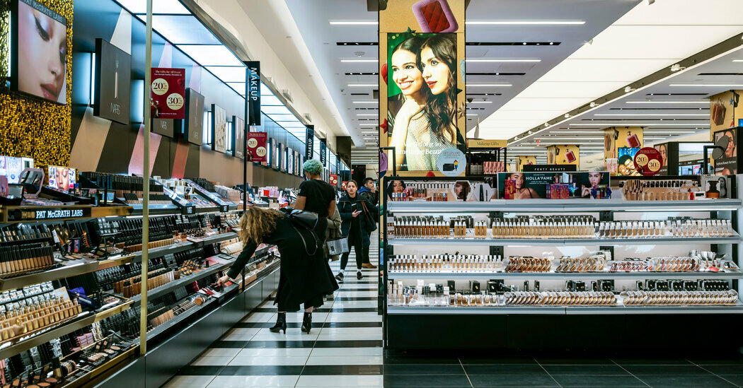 A Sephora store in Manhattan. Retailers like Sephora rely on the “discoverability” of items on TikTok, said Razvan Romanescu, an executive in the beauty industry.