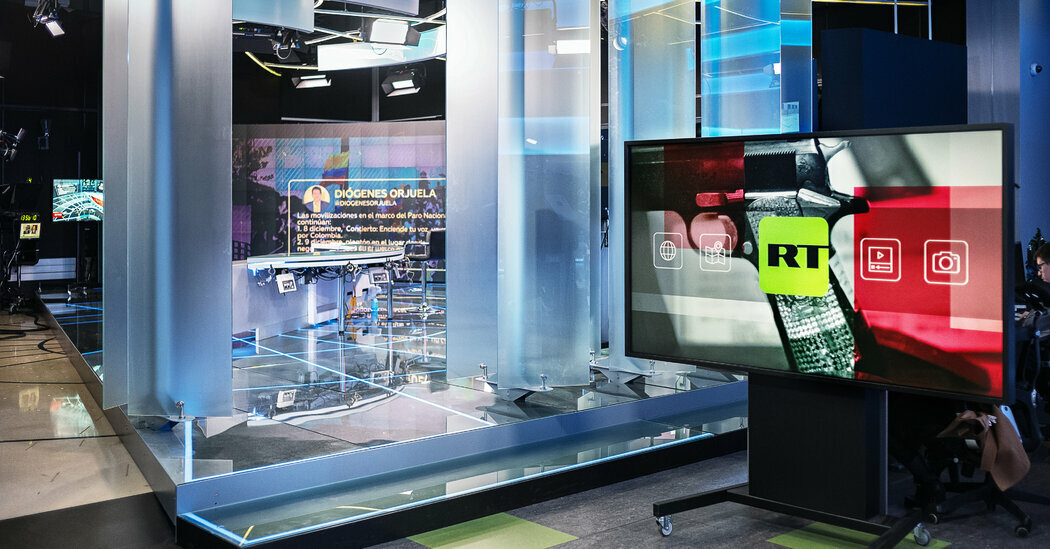RT, which the U.S. State Department describes as a key player in the Kremlin’s disinformation and propaganda apparatus, has been banned in the European Union, Canada and other countries since Russia invaded Ukraine in 2022.