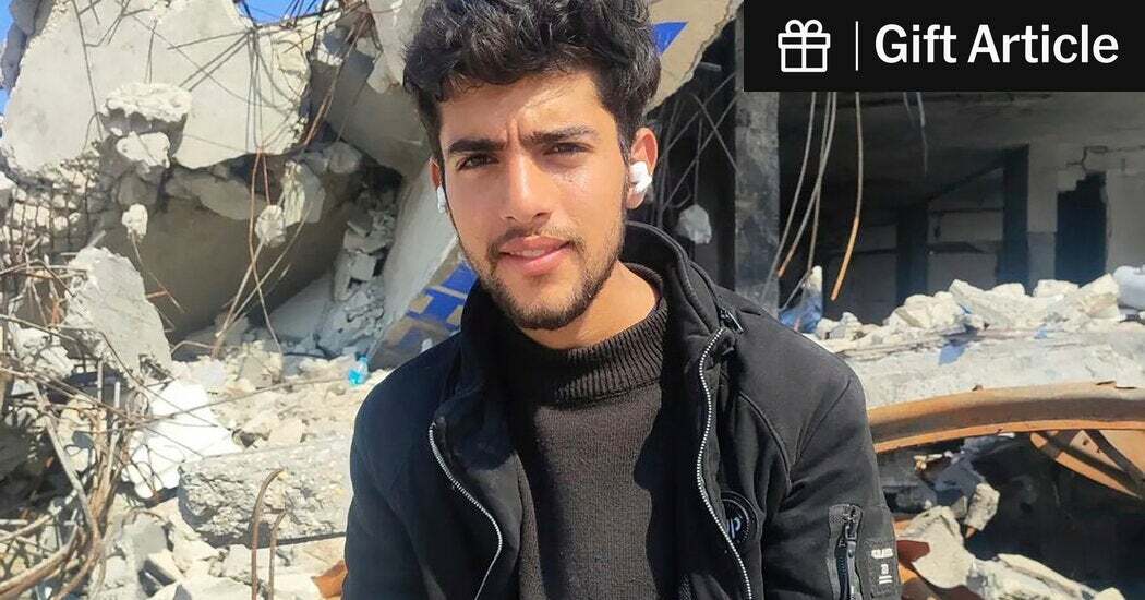 A picture made available by the family of Shaaban al-Dalou, who burned alive after an Israeli strike at a hospital.