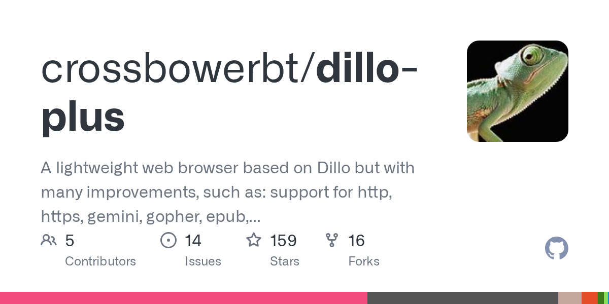 A lightweight web browser based on Dillo but with many improvements, such as: support for http, https, gemini, gopher, epub, reader mode and more... - crossbowerbt/dillo-plus