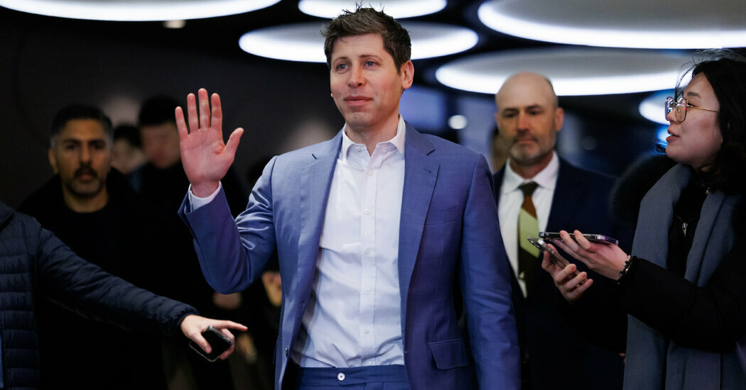 Sam Altman, chief executive officer of OpenAI. The company said 500 million people are actively using ChatGPT, its online chatbot, each week, up from 400 million in February. 