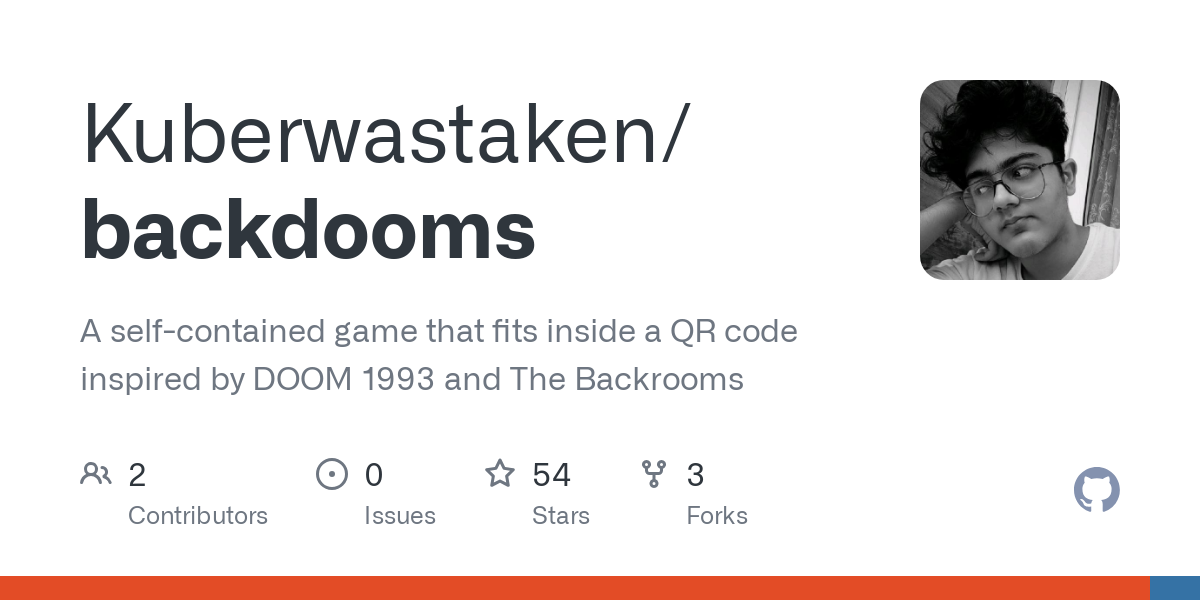 A self-contained game that fits inside a QR code inspired by DOOM 1993 and The Backrooms - Kuberwastaken/backdooms