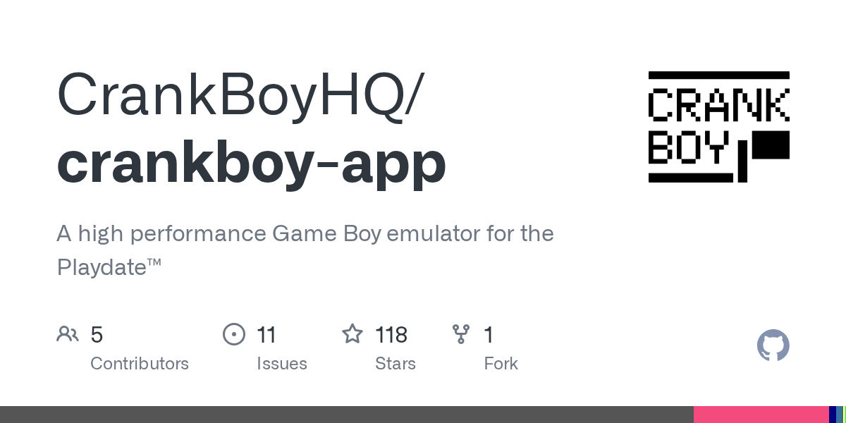 A high performance Game Boy emulator for the Playdate™ - CrankBoyHQ/crankboy-app